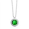 Collier pierre fine et diamant en or 18 carats