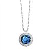 Collier pierre fine et diamant en or 18 carats