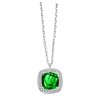 Collier toi et moi pierre fine et diamant en or 18 carats