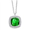 Collier toi et moi pierre fine et diamant en or 18 carats
