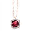 Collier pierre fine et diamant en or 18 carats