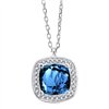 Collier toi et moi pierre fine et diamant en or 18 carats