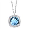 Collier toi et moi pierre fine et diamant en or 18 carats