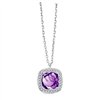Collier pierre fine et diamant en or 18 carats