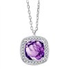 Collier pierre fine et diamant en or 18 carats