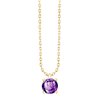 Collier serti clos pierre fine en or 18 carats