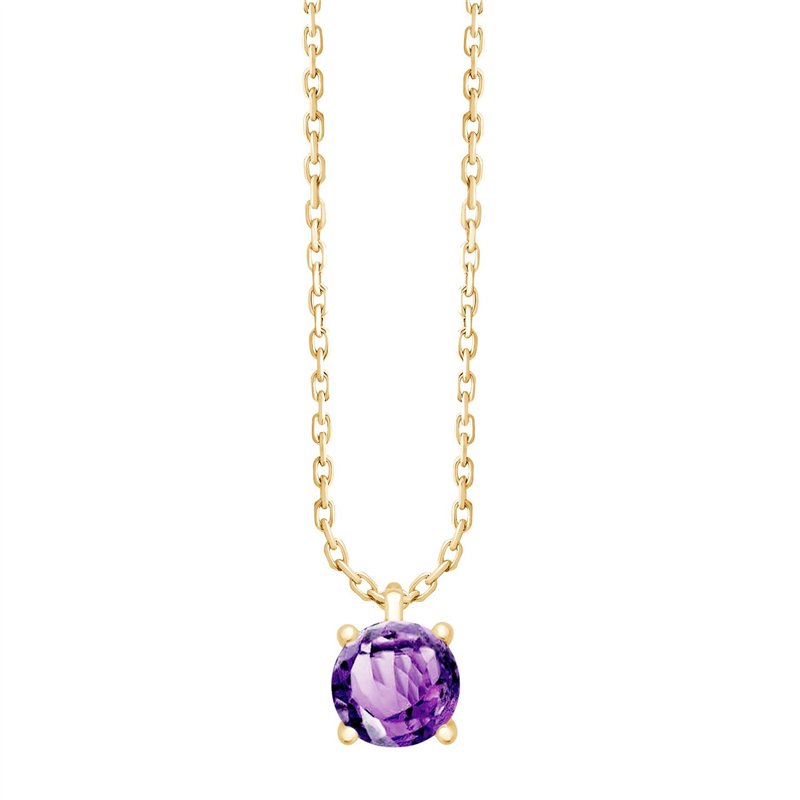 Collier serti clos pierre fine en or 18 carats