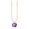 Collier serti clos pierre fine en or 18 carats