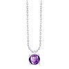 Collier serti clos pierre fine en or 18 carats