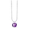 Collier serti clos pierre fine en or 18 carats