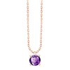 Collier serti clos pierre fine en or 18 carats