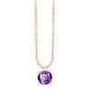 Collier serti clos pierre fine en or 18 carats