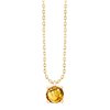 Collier serti clos pierre fine en or 18 carats