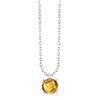 Collier serti clos pierre fine en or 18 carats