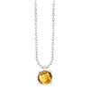 Collier serti clos pierre fine en or 18 carats