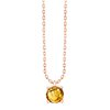 Collier serti clos pierre fine en or 18 carats