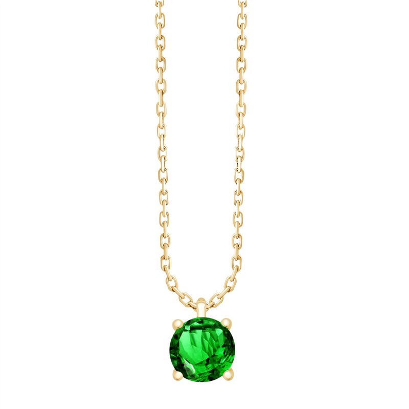 Collier serti clos pierre fine en or 18 carats