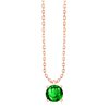 Collier serti clos pierre fine en or 18 carats