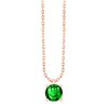 Collier serti clos pierre fine en or 18 carats