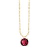 Collier serti clos pierre fine en or 18 carats