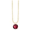 Collier serti clos pierre fine en or 18 carats