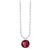 Collier serti clos pierre fine en or 18 carats