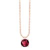 Collier serti clos pierre fine en or 18 carats