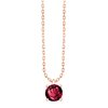 Collier serti clos pierre fine en or 18 carats