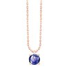 Collier serti clos pierre fine en or 18 carats