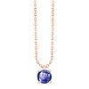 Collier serti clos pierre fine en or 18 carats