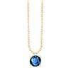Collier serti clos pierre fine en or 18 carats