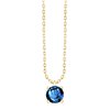 Collier serti clos pierre fine en or 18 carats