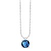 Collier serti clos pierre fine en or 18 carats