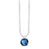 Collier serti clos pierre fine en or 18 carats