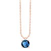 Collier serti clos pierre fine en or 18 carats