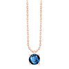 Collier serti clos pierre fine en or 18 carats