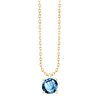 Collier serti clos pierre fine en or 18 carats