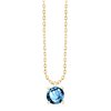 Collier serti clos pierre fine en or 18 carats