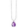 Collier serti clos pierre fine en or 18 carats
