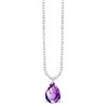 Collier serti clos pierre fine en or 18 carats