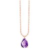 Collier serti clos pierre fine en or 18 carats