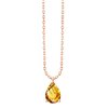 Collier serti clos pierre fine en or 18 carats