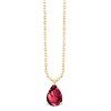 Collier toi et moi pierre fine en or 18 carats