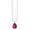Collier toi et moi pierre fine en or 18 carats