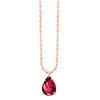 Collier toi et moi pierre fine en or 18 carats