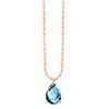 Collier serti clos pierre fine en or 18 carats