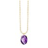 Collier serti clos pierre fine en or 18 carats