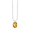 Collier serti clos pierre fine en or 18 carats