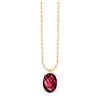 Collier serti clos pierre fine en or 18 carats