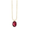 Collier serti clos pierre fine en or 18 carats